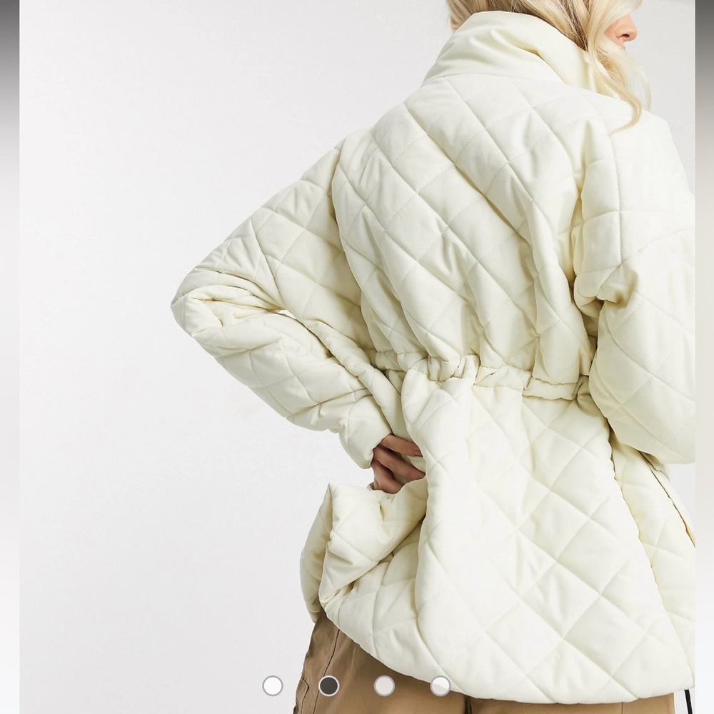 Missguided Quilted Jacket With Drawstring Waist - image 2